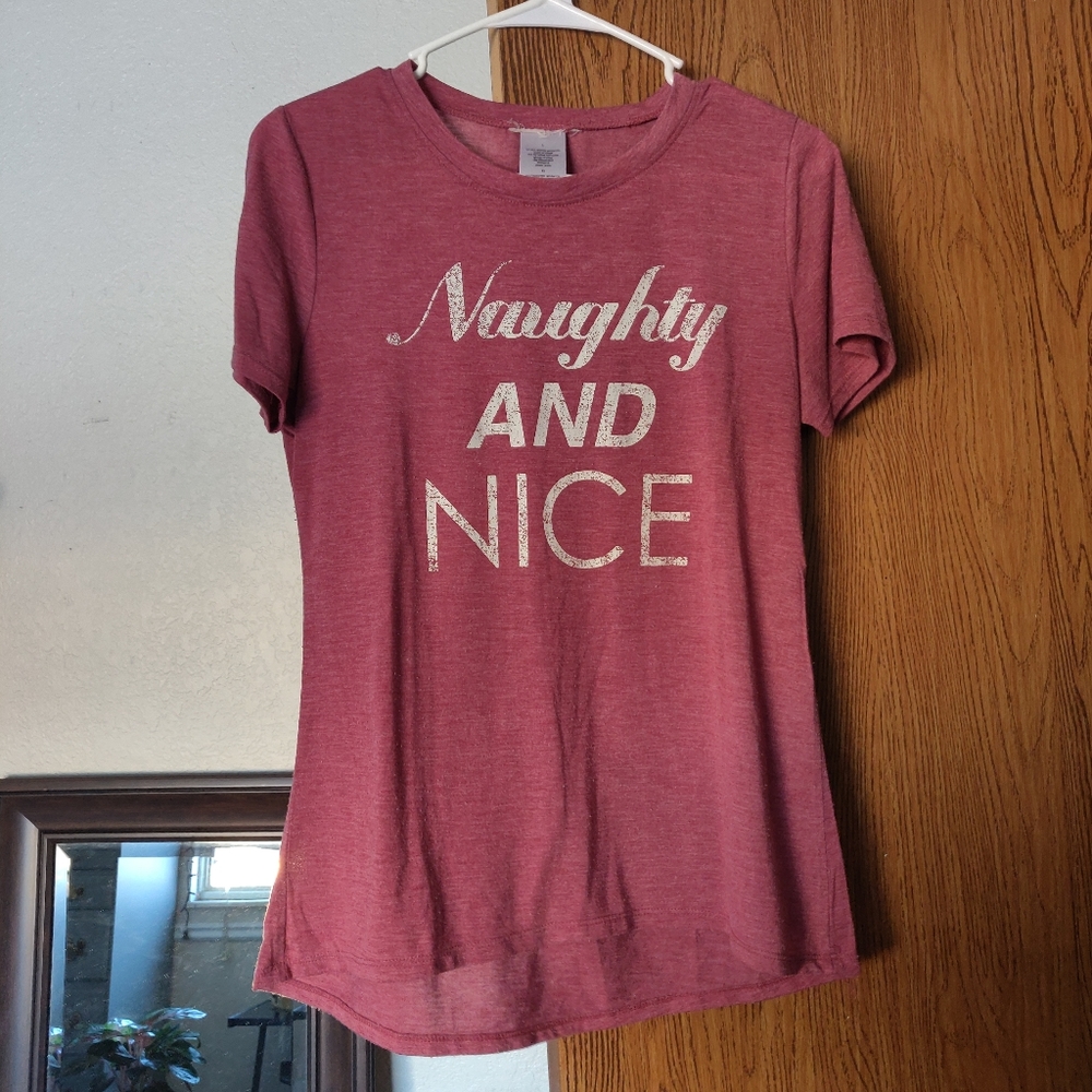 Naughty and Nice Xmas tee